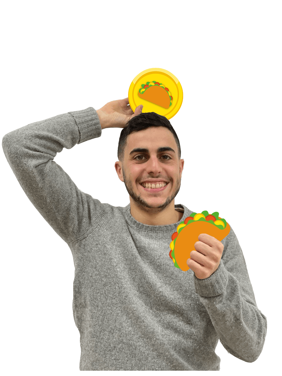 Nick con un taco